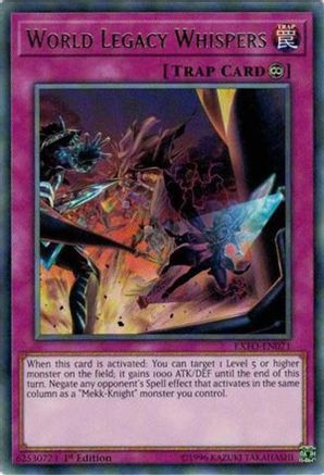 World Legacy Whispers (EXFO-EN071) - Extreme Force 1st Edition-1
