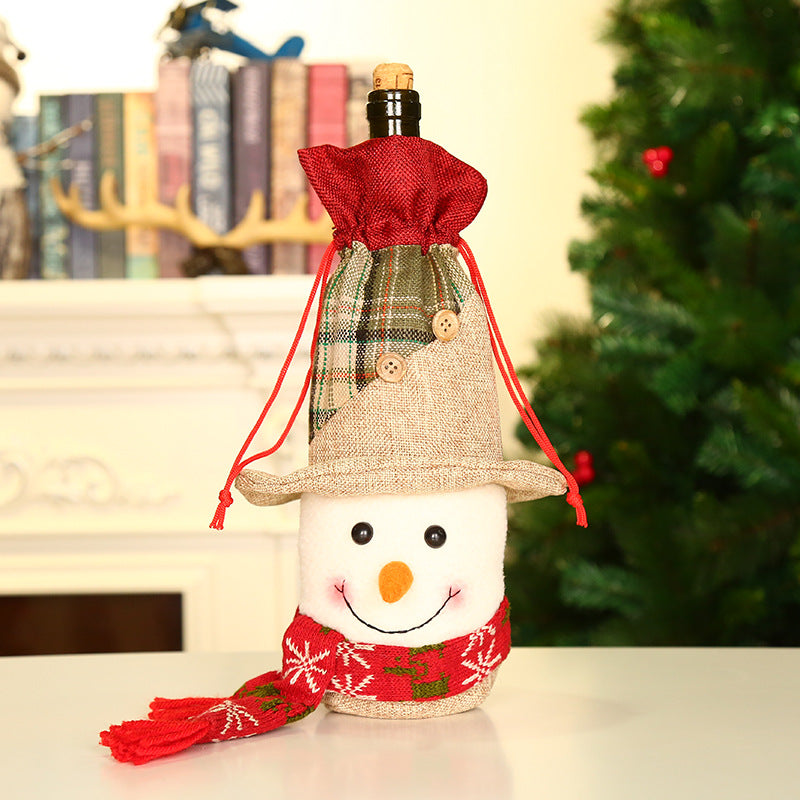 Christmas Decorations Christmas Wine Bottle Socks-14