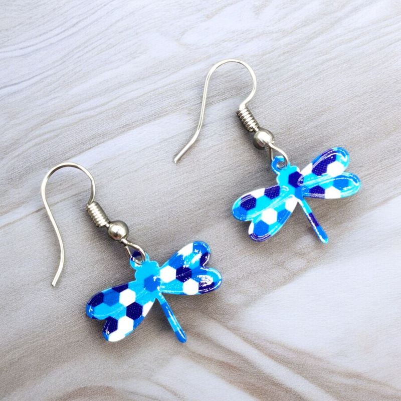 Dragonfly Hollow Out Earrings-2