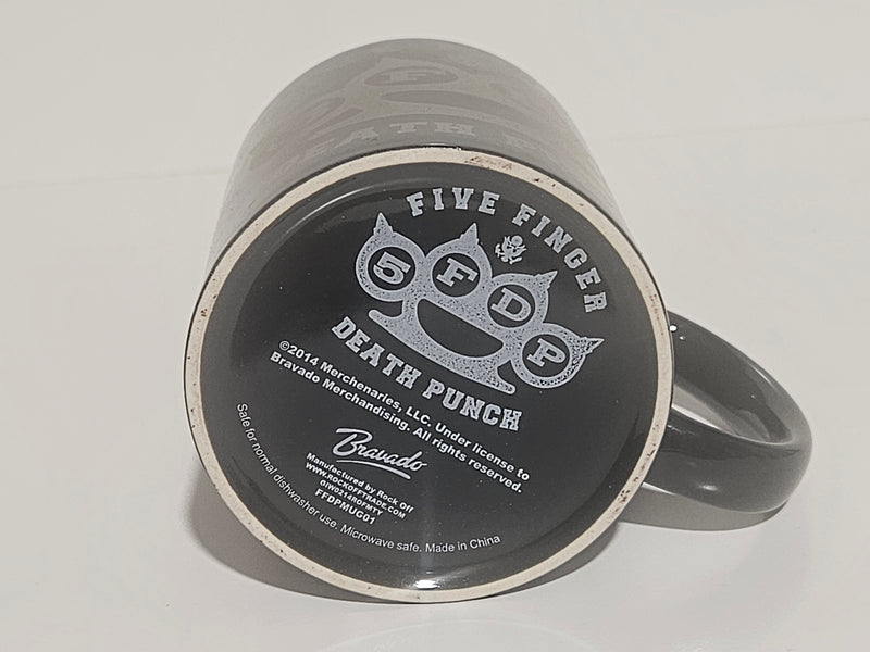 Five Finger Death Punch — Brass Knuckles Logo Coffee Mug-3