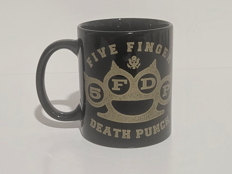 Five Finger Death Punch — Brass Knuckles Logo Coffee Mug-1
