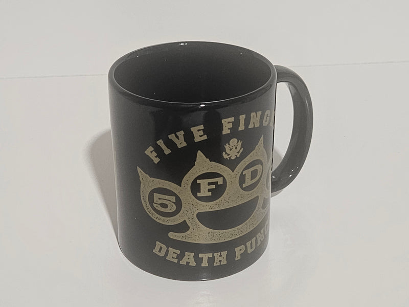 Five Finger Death Punch — Brass Knuckles Logo Coffee Mug-2