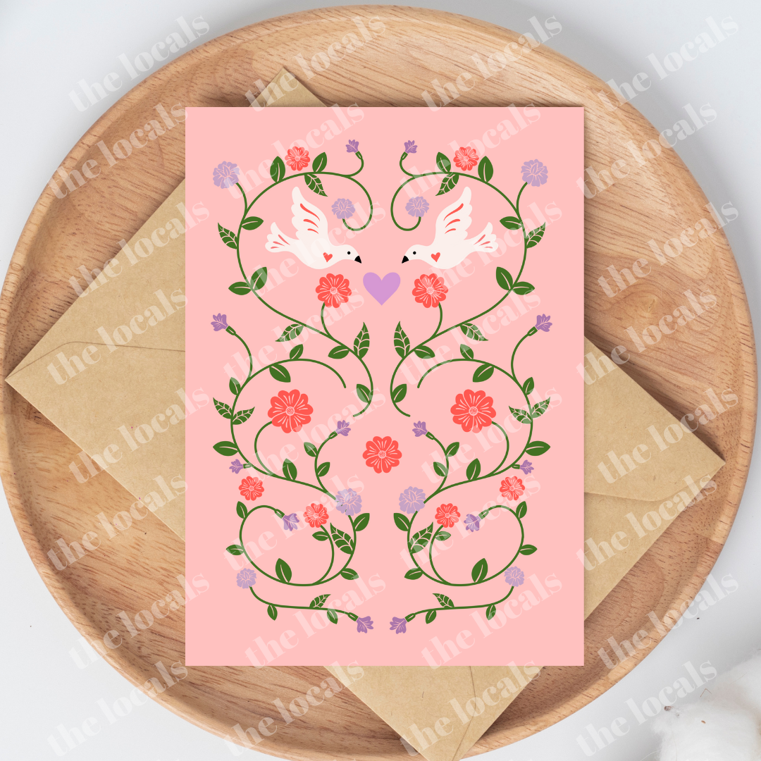 Love Birds Greeting Card-1