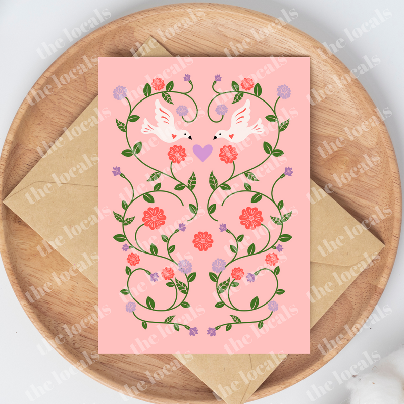 Love Birds Greeting Card-1