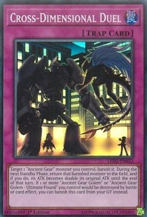 Cross-Dimensional Duel (LED2-EN033) - Legendary Duelists: Ancient Millennium 1st Edition-1