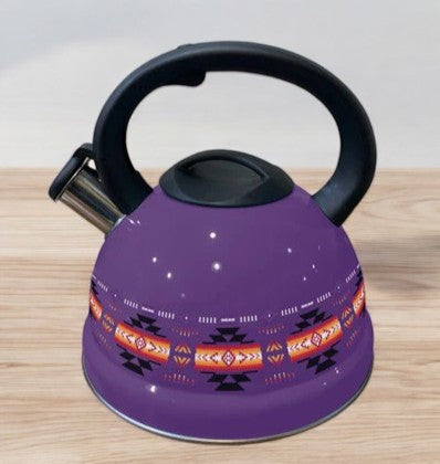 Purple 3L Stainless Steel Tea Kettle-1
