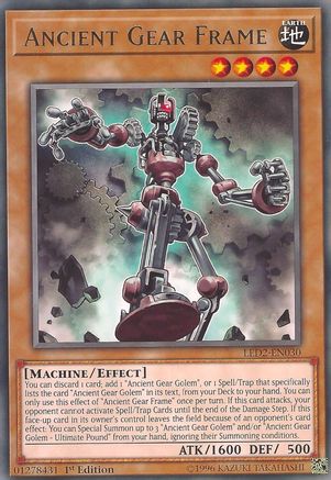 Ancient Gear Frame (LED2-EN030) - Legendary Duelists: Ancient Millennium 1st Edition-1