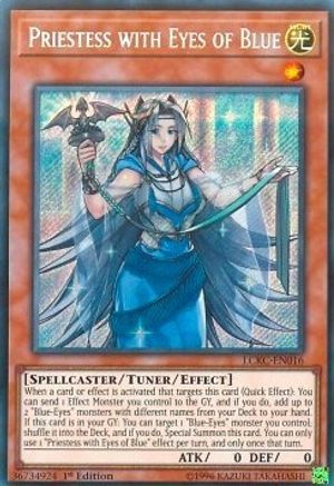 Priestess with Eyes of Blue (LCKC-EN016) - Legendary Collection Kaiba Unlimited