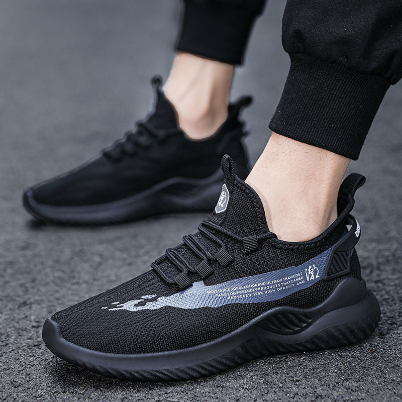 Men's Korean-Style Casual Mesh Sneakers-3