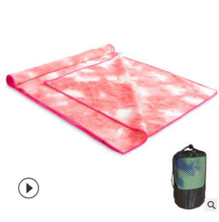 Tie-Dye Yoga Blanket – Wide Yoga Mat Pad Towel & Exercise Drape-13