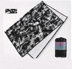 Tie-Dye Yoga Blanket – Wide Yoga Mat Pad Towel & Exercise Drape-17