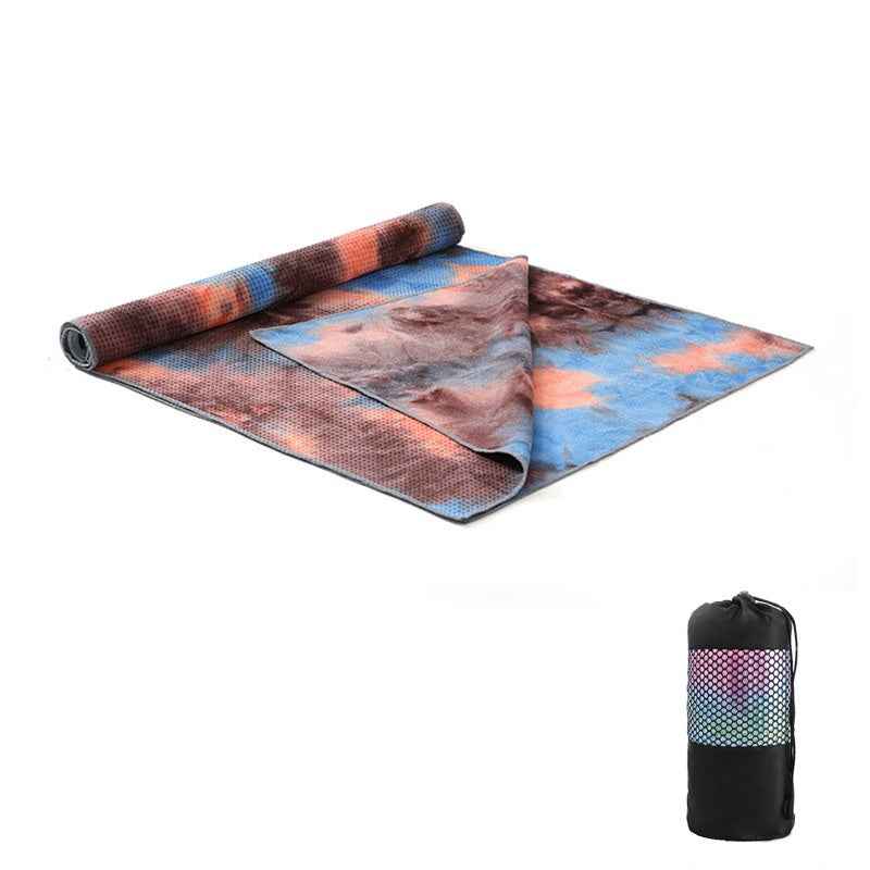 Tie-Dye Yoga Blanket – Wide Yoga Mat Pad Towel & Exercise Drape-5