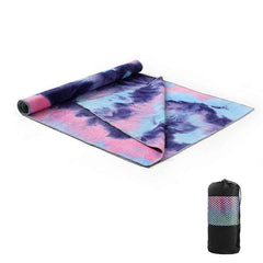 Tie-Dye Yoga Blanket – Wide Yoga Mat Pad Towel & Exercise Drape-1
