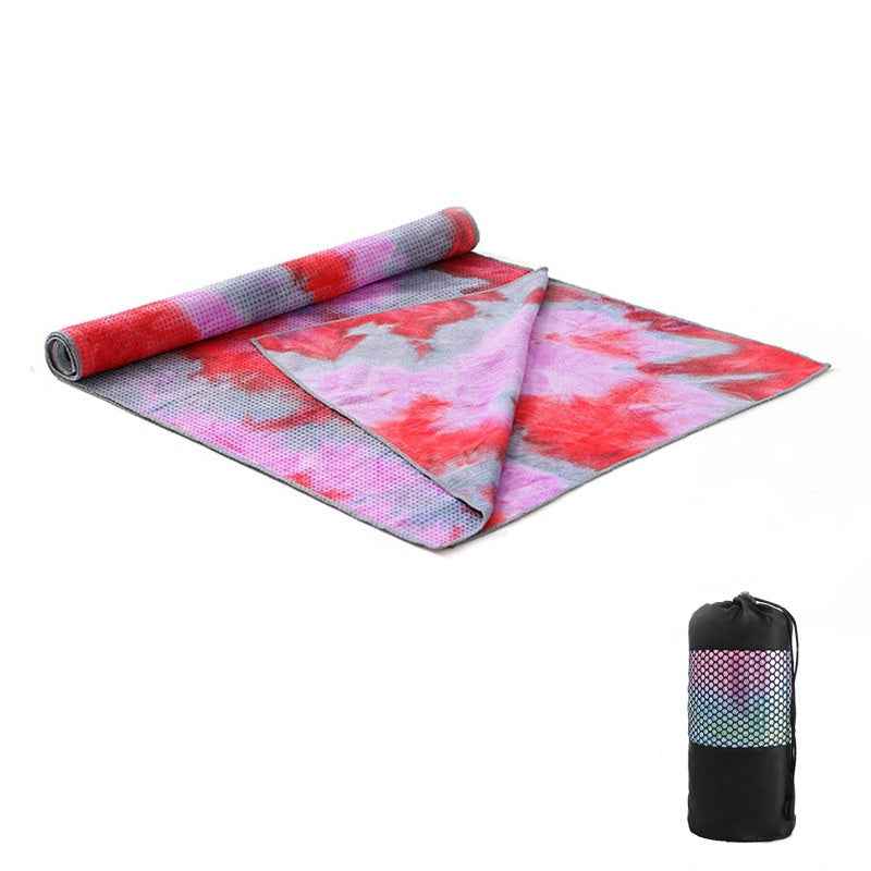 Tie-Dye Yoga Blanket – Wide Yoga Mat Pad Towel & Exercise Drape-6
