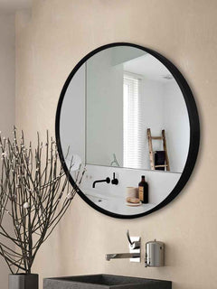 Aluminum Alloy Bathroom Mirror Toilet Vanity Mirror-2