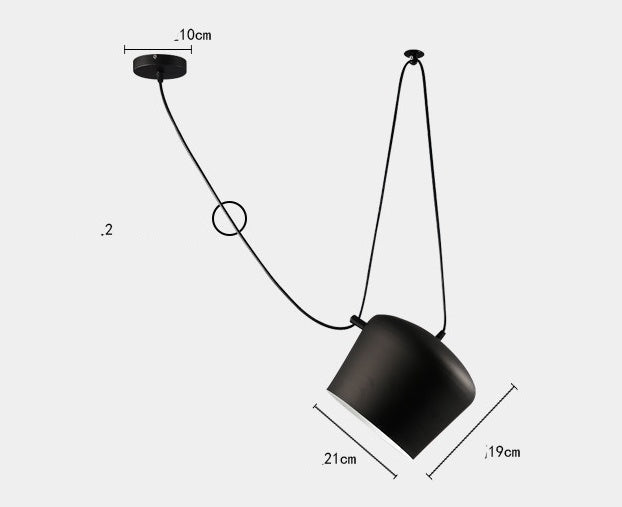 Chandelier Modern Restaurant Window LED Lamp Snare Chandelier-7