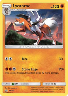 Lycanroc - SM105/248 - SM Promos Holofoil-1