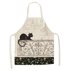 European and American cartoon cute cat apron-11