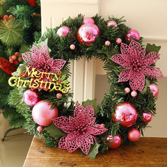 Christmas Wreath – 30cm Artificial Door Wreath, Home & Garden Holiday Decor-4