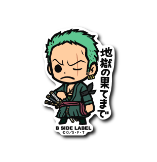 One Piece - Wano Zoro 1 Small Sticker (B-SIDE LABEL)-1
