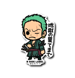 One Piece - Wano Zoro 1 Small Sticker (B-SIDE LABEL)-1