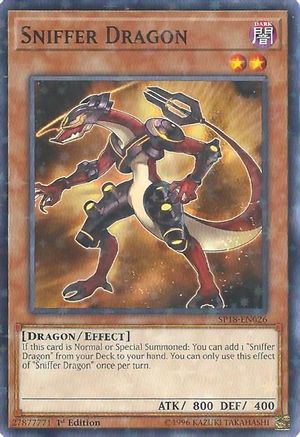 Sniffer Dragon (Starfoil) (SP18-EN026) - Star Pack VRAINS 1st Edition-1