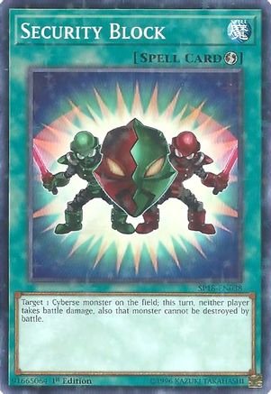 Security Block (Starfoil) (SP18-EN038) - Star Pack VRAINS 1st Edition-1