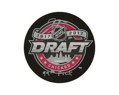 Palet de hockey Jacob Bryson autographié - Repêchage LNH 2017 - Inscription « 99th Pick »-1