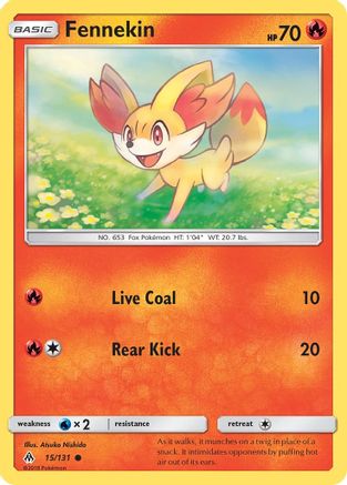 Fennekin (15) 15/131 - SM  Forbidden Light-1
