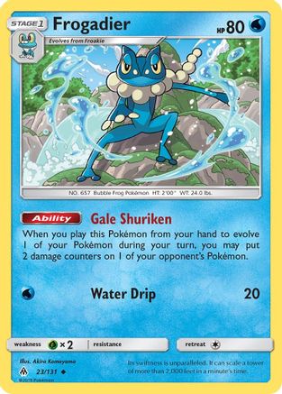 Frogadier 23/131 - SM  Forbidden Light Reverse Holofoil-1