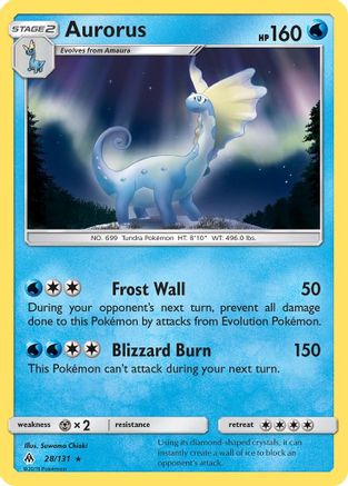 Aurorus 28/131 - SM  Forbidden Light Reverse Holofoil-1