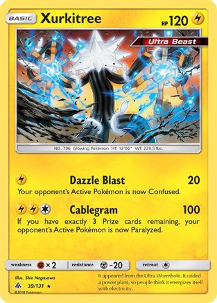 Xurkitree 39/131 - SM  Forbidden Light Reverse Holofoil-1