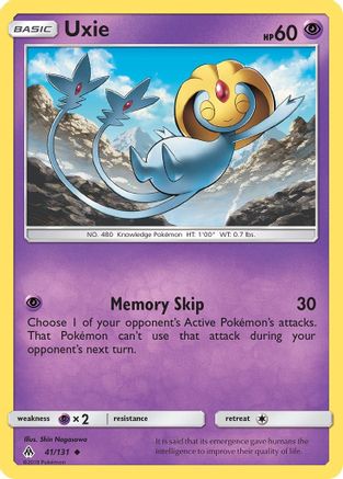 Uxie 41/131 - SM  Forbidden Light Reverse Holofoil-1