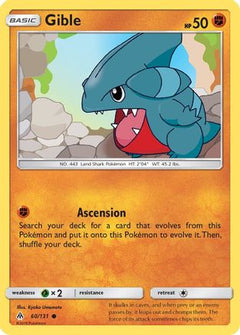 Gible 60/131 - SM  Forbidden Light Reverse Holofoil-1