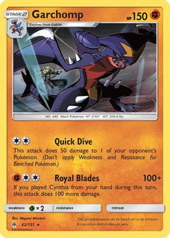 Garchomp 62/131 - SM  Forbidden Light Reverse Holofoil-1
