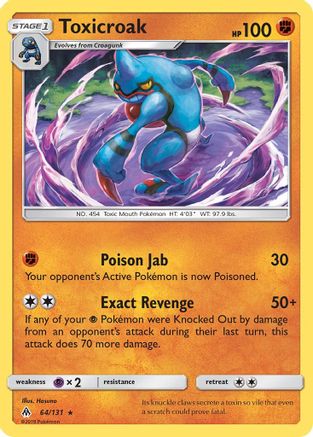 Toxicroak/131 - SM  Forbidden Light Reverse Holofoil-1