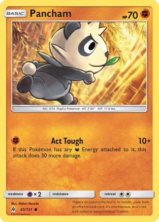 Pancham 65/131 - SM  Forbidden Light Reverse Holofoil-1