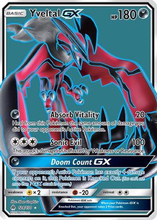 Yveltal GX (Full Art)/131 - SM  Forbidden Light Holofoil-1