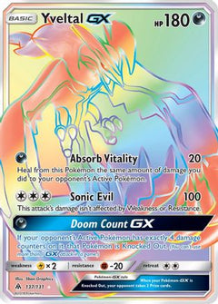 Yveltal GX (Secret)/131 - SM  Forbidden Light Holofoil-1