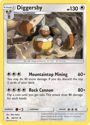 Diggersby/131 - SM  Forbidden Light Reverse Holofoil