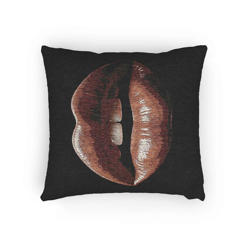 Kiss Design Woven Pillow | Lip Print Accent Pillow-7