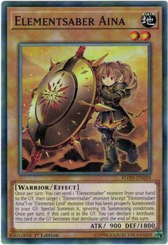 Elementsaber Aina (FLOD-EN019) - Flames of Destruction 1st Edition-1