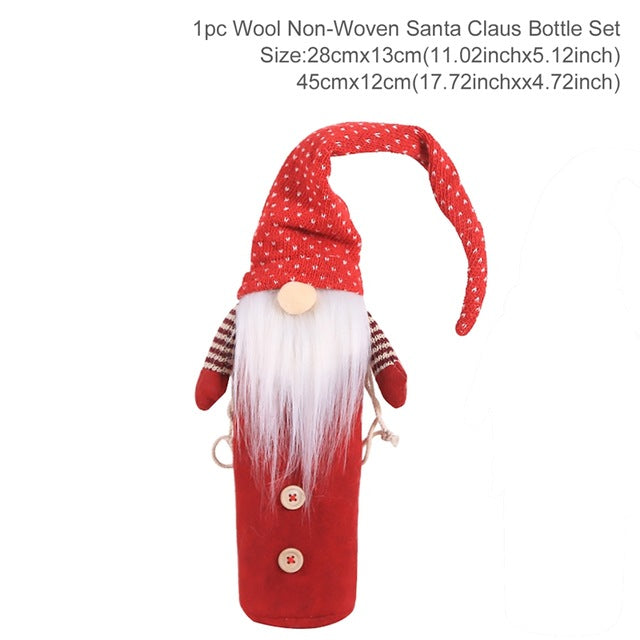 Christmas Decorations Christmas Wine Bottle Socks-22