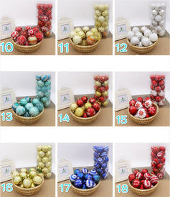 Christmas Tree Ball Ornaments 6cm, Bright Holiday Decorations-4