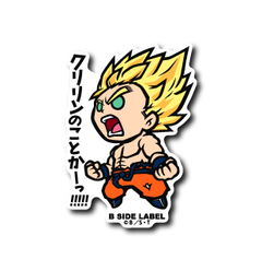 Dragon Ball - Super Sayian Goku Small Sticker (B-SIDE LABEL)-1