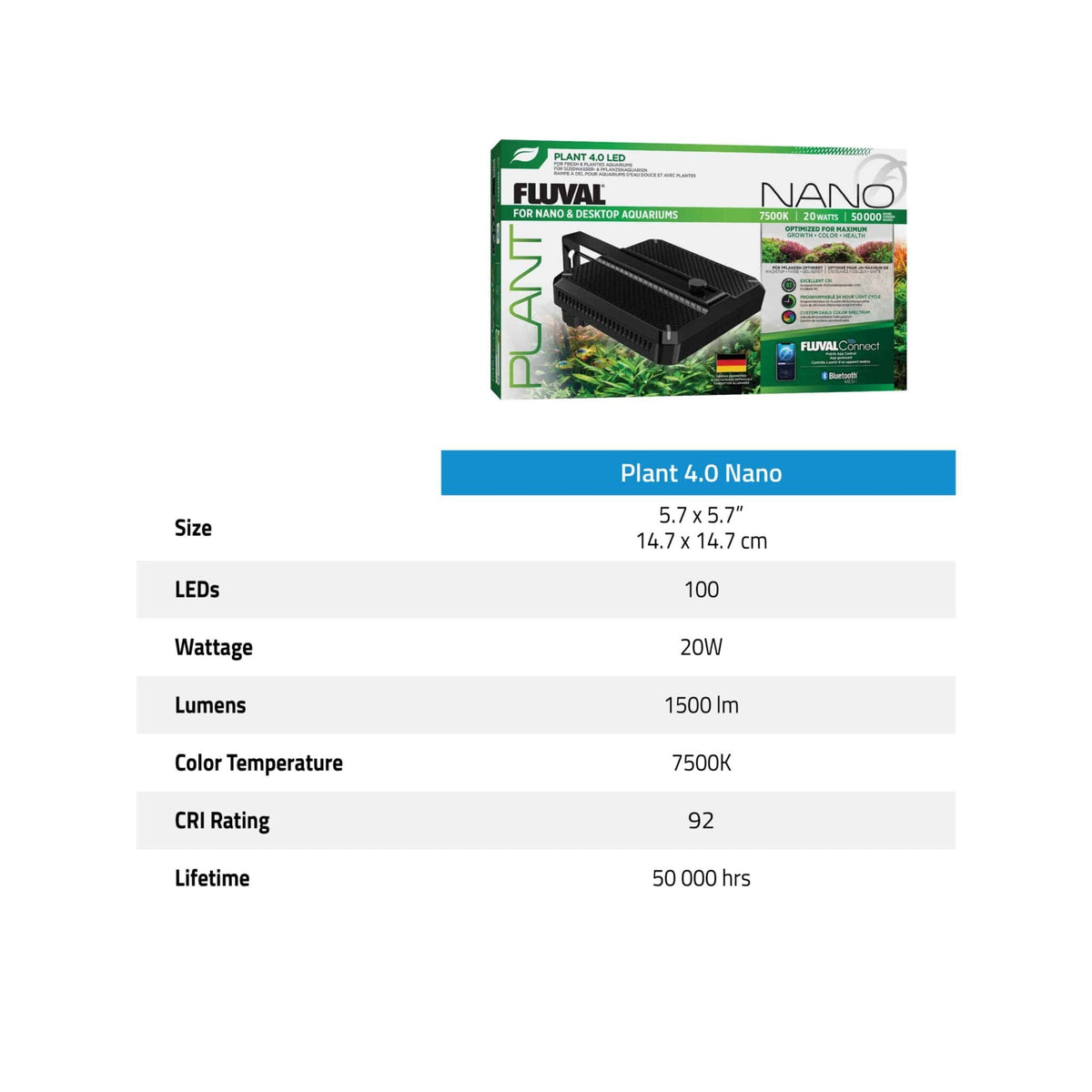Fluval Plant 4.0 LED Nano, 20W-7