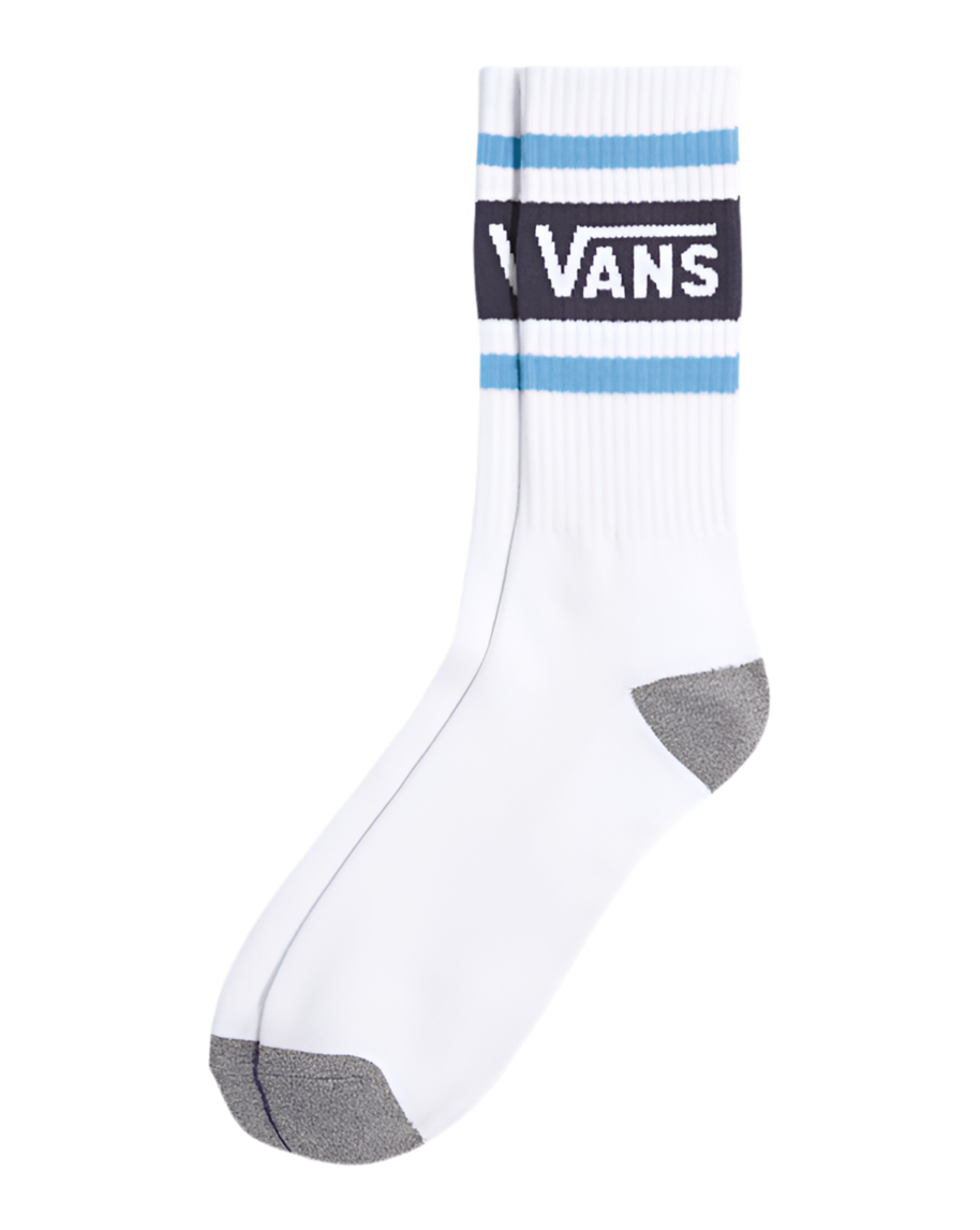 Vans 'Drop V Crew' Socks - White/Parisian Night-1