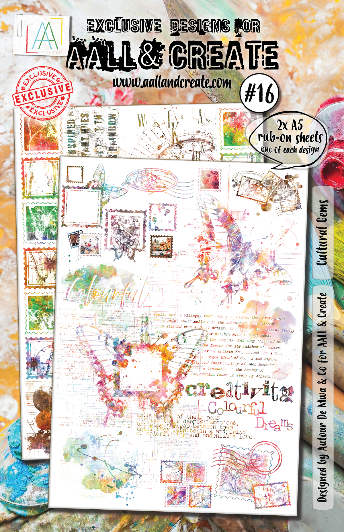 AALL and Create - A5 Rub-Ons - Cultural Gems-1