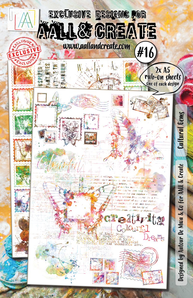 AALL and Create - A5 Rub-Ons - Cultural Gems-1