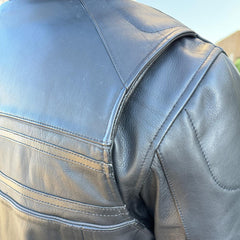 Open Road Men's Leather Armored Riding Jacket | Motorcycle Jacket-7